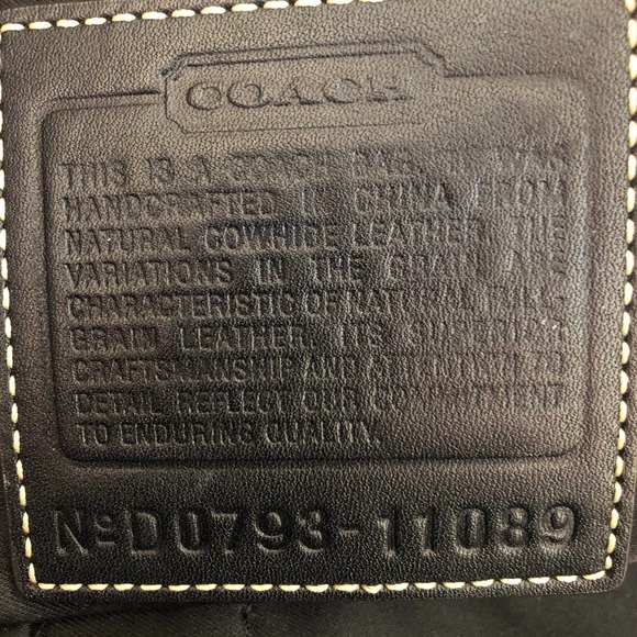 Vtg Coach Hamptons Miranda tan/black phyton leather domed large Satchel 11089 - Picture 7 of 7